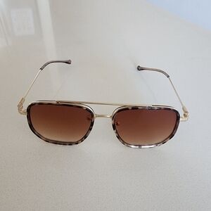 Gold/Tortoise Brown Gradient Sunglasses
